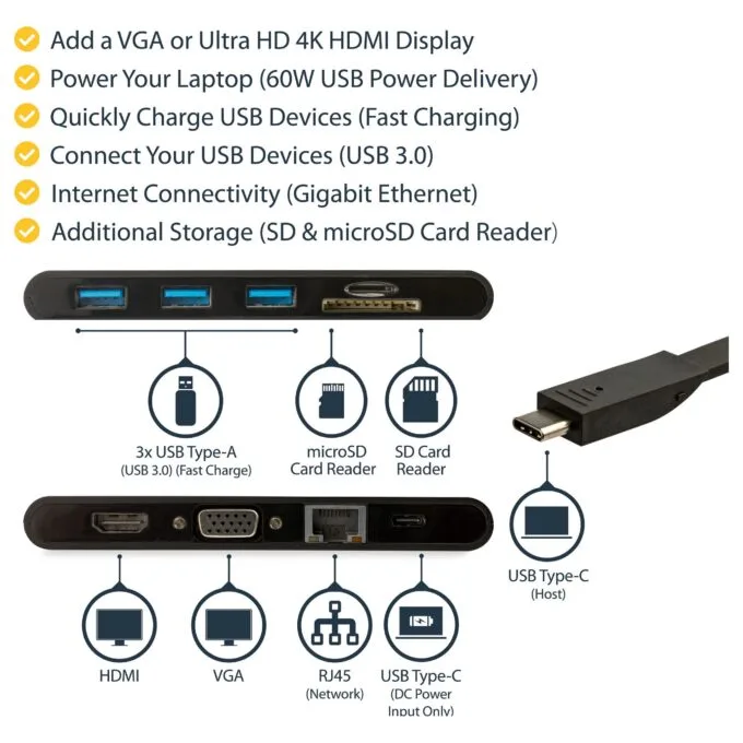 StarTech.com DKT30CHVSCPD laptop dock/port replicator — image 10