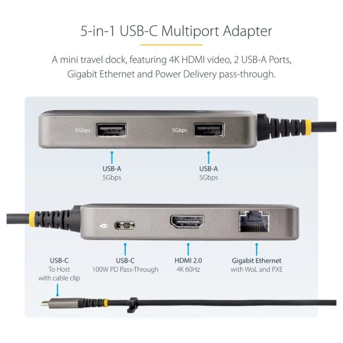 StarTech.com 103B-USBC-MULTIPORT laptop dock/port replicator — image 9