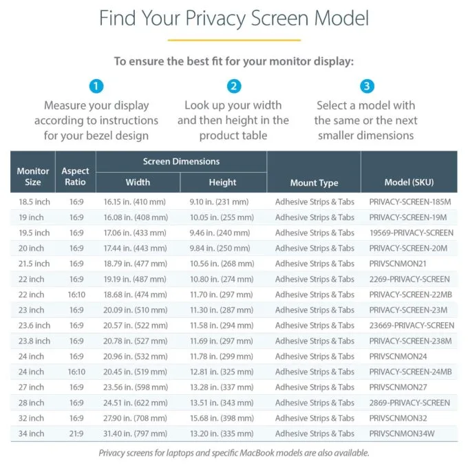 StarTech.com PRIVACY-SCREEN-19M display privacy filter — image 12