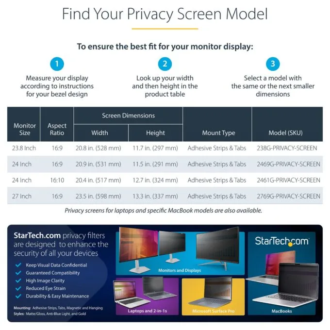 StarTech.com 2769G-PRIVACY-SCREEN display privacy filter — image 11