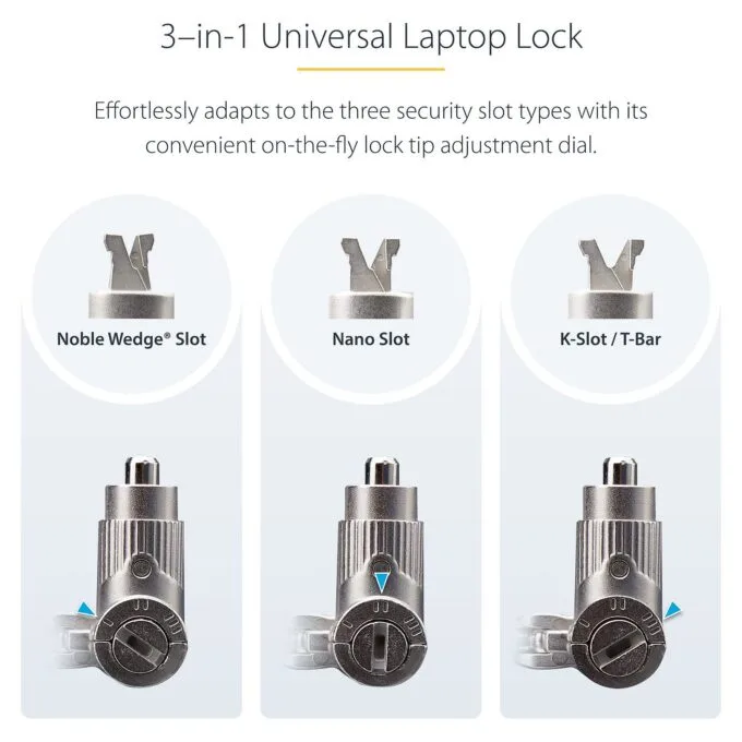 StarTech.com UNIVKMKO-LAPTOP-LOCK cable lock — image 2