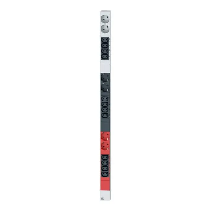 BACHMANN IT PDU ALU 0HE 12x C13 6x protective contact 3x 16A CEE red — image 1