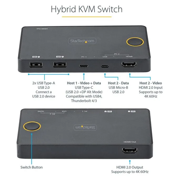 StarTech.com SV221HUC4K KVM switch — image 8