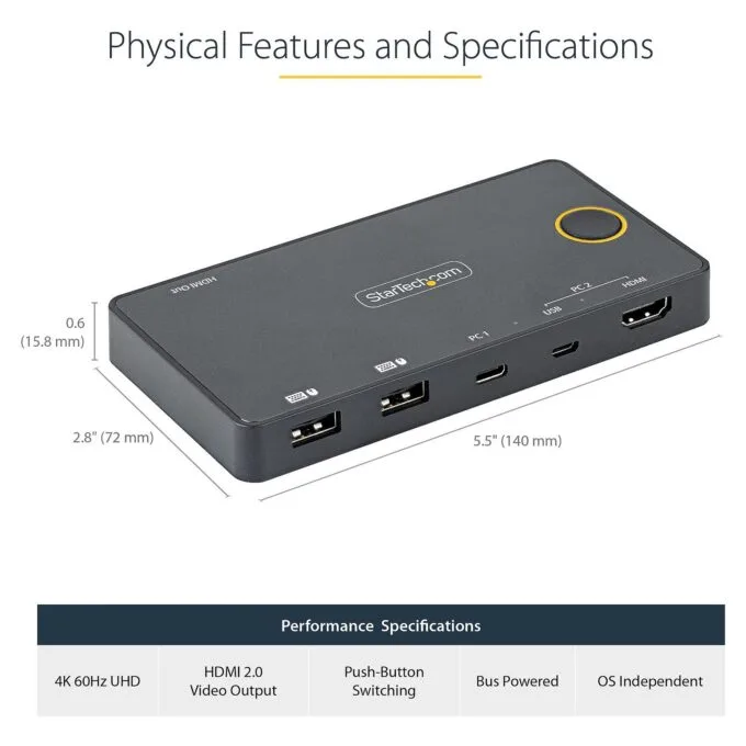 StarTech.com SV221HUC4K KVM switch — image 9