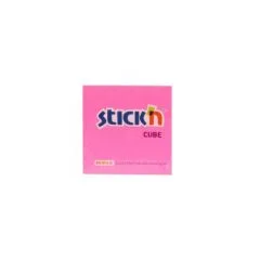 STICK N 50X50MM 250 SHEETS CUBE PINK