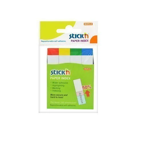 STICK N PAPER INDEX 76X14MM 100 SHEETS PAD — image 1
