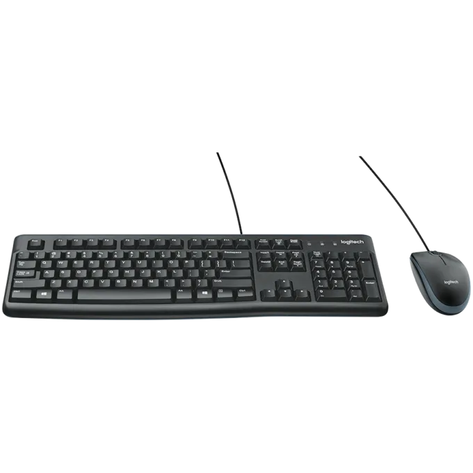 LOGITECH MK120 Corded Combo - BLACK - USB - RUS — image 3