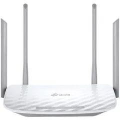 AC1200 Dual-Band Wi-Fi Router SPEED: 300 Mbps at 2.4 GHz + 867 Mbps at 5 GHz SPEC: 4× Antennas, 1× 10/100M WAN Port + 4× 10/100M LAN Ports FEATURE: Tether App, WPA3, Access Point Mode, IPv6 Supported, IPTV, Facebook Wi-Fi