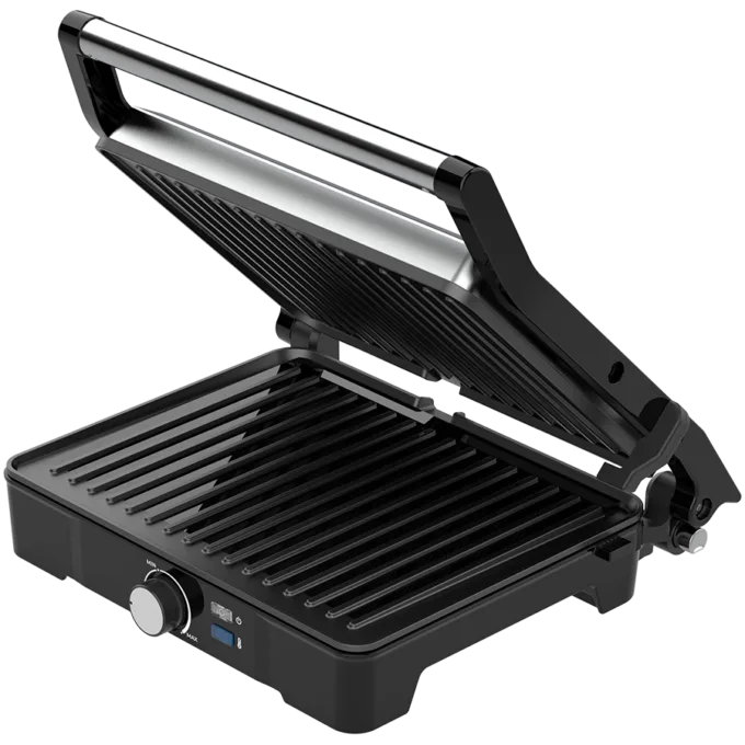 AENO Electric Grill EG2: 2000W, Temperature regulation, Max opening angle -180°, Plate size 290*234mm — image 1