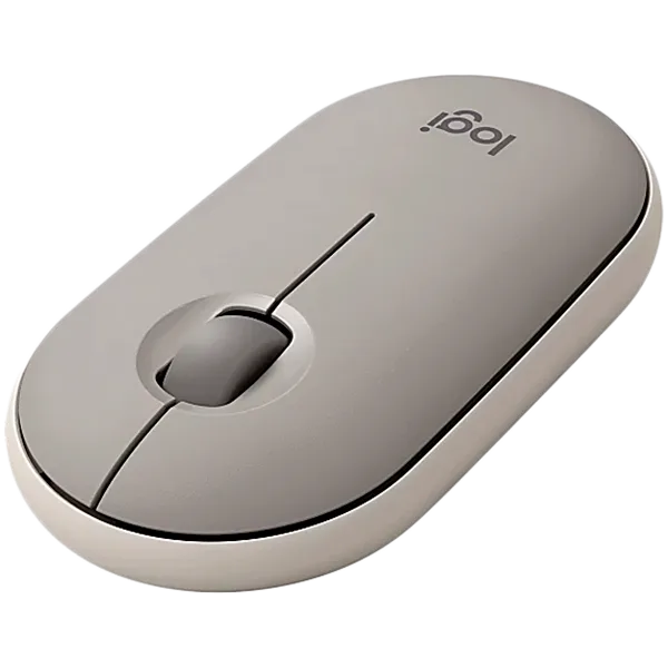 LOGITECH M350 Pebble Bluetooth Mouse - SAND — image 1