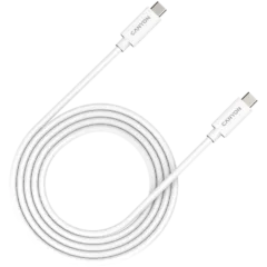 CANYON UC-42, cable, U4-CC-5A2M-E, USB4 TYPE-C to TYPE-C cable assembly 20G 2m 5A 240W(ERP) with E-MARK, CE, ROHS, white