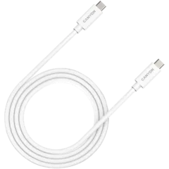 CANYON UC-44, cable, U4-CC-5A1M-E, USB4 TYPE-C to TYPE-C cable assembly 40G 1m 5A 240W(ERP) with E-MARK, CE, ROHS, white