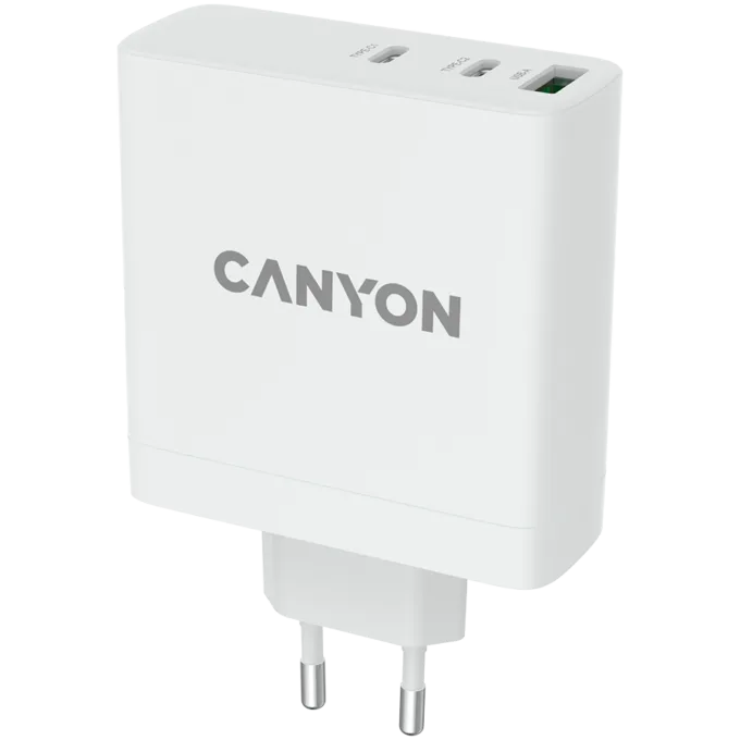 CANYON H-140-01, Wall charger with 1USB-A, 2 USB-C. Input:100-240V~50/60Hz, 2.0A Max. USB-A Output: 5V /9V /12V/20V /28V Max Output Current:5.0A max — image 2