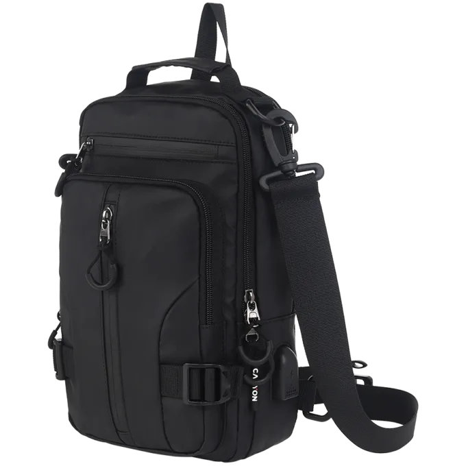 CANYON CB-1, fanny pack 290MM x160MM x90MMBlackExterior materials: 100% PolyesterInner materials:100% Polyester — image 4