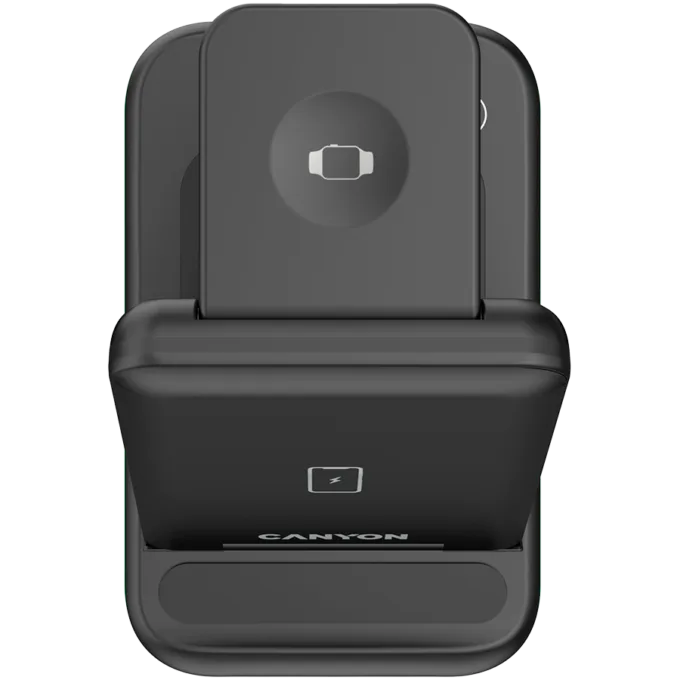CANYON wireless charger WS-304 15W 3in1 UK Black — image 3