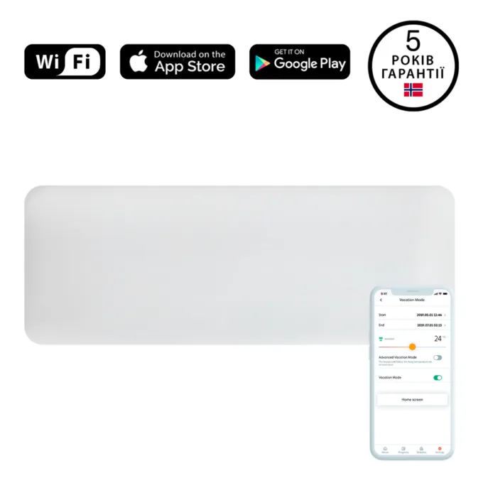 Mill Invisible WiFi panel heater 1200W — image 2