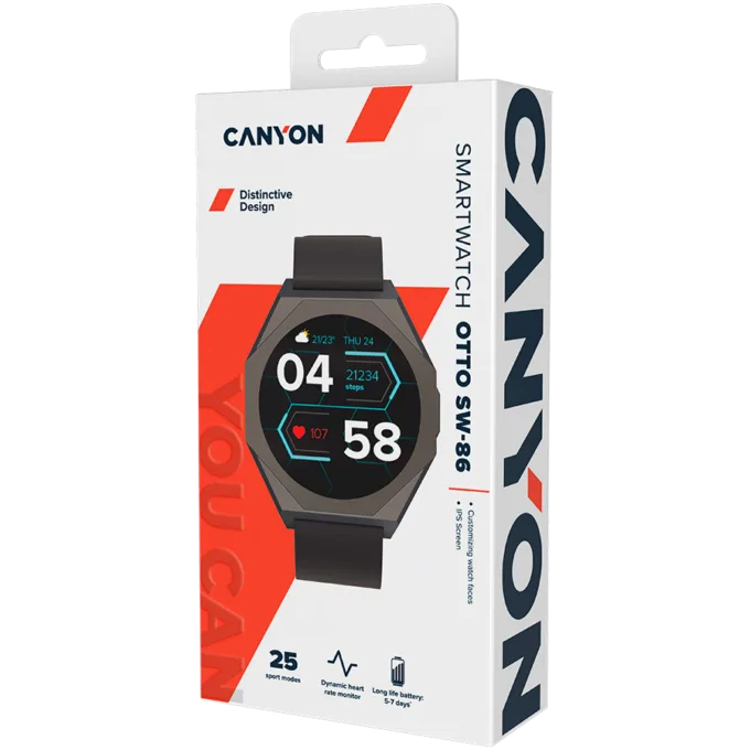 CANYON smart watch Otto SW-86 Black — image 7