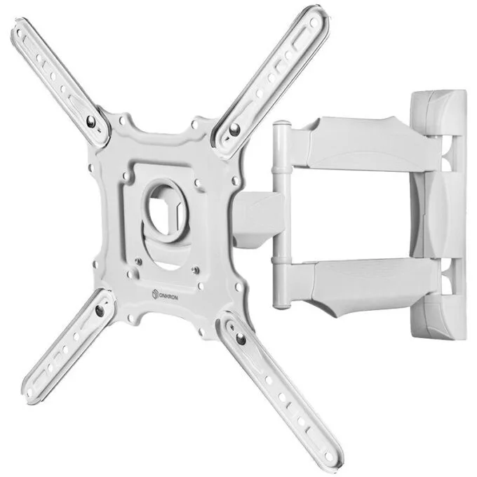 ONKRON TV Wall Mount for 32-65” LED LCD Plasma Flat Screen Curved TVs up to 35 kg, White — image 1