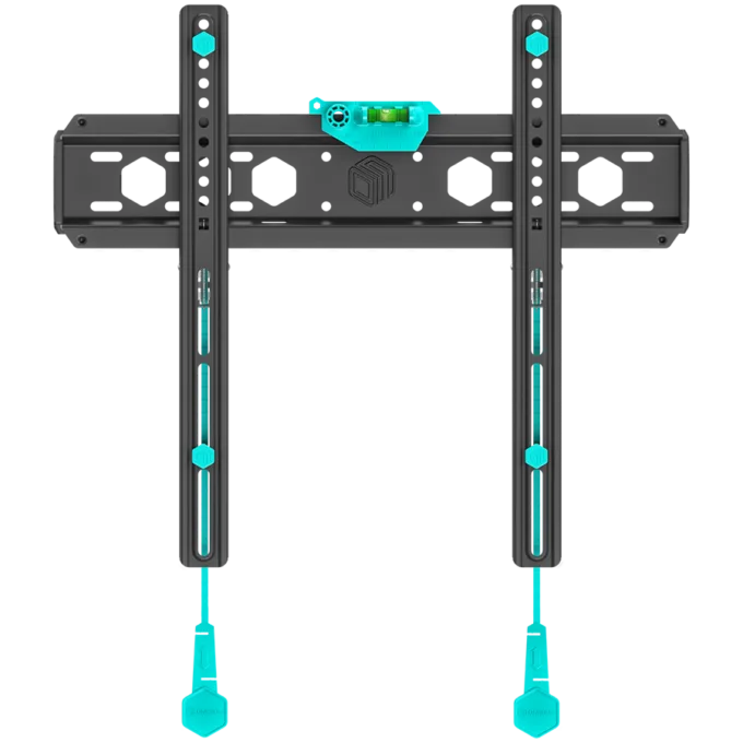 ONKRON Fixed TV Wall Mount for 32 to 65-inch Flat Panel TVs Digital Panels 56,8 kg, Black — image 1