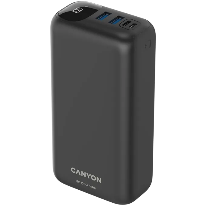 CANYON power bank PB-301 LED 30000 mAh PD 20W QC 3.0 Black — image 3