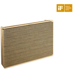 Beosound Level Speaker Gold Tone Alu (Cover Light Oak)