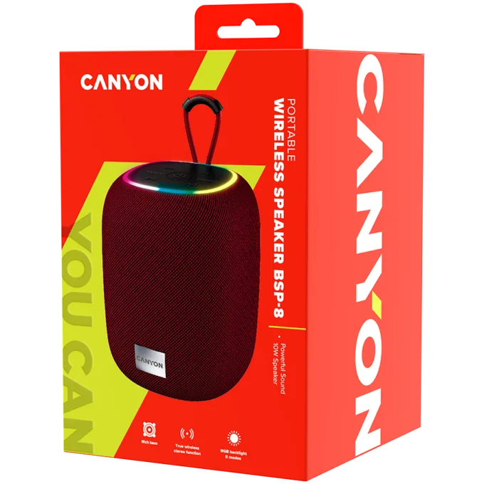 CANYON speaker BSP-8 10W Red — image 4