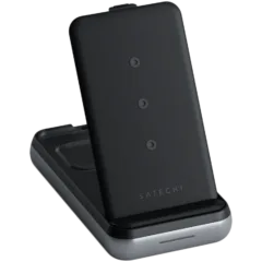 SATECHI Duo Wireless Charger Power Stand (Space Gray)