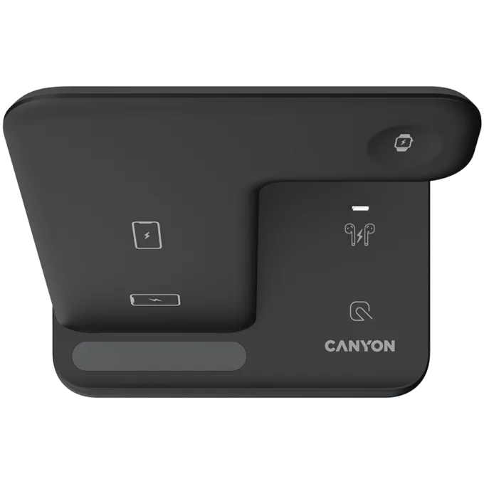 CANYON wireless charger WS-302 15W 3in1 Black — image 3