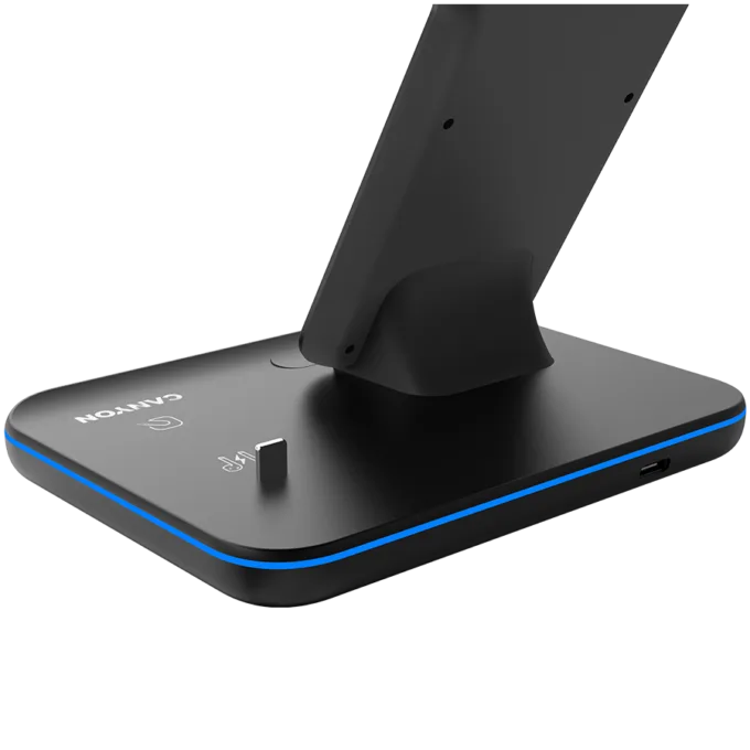 CANYON wireless charger WS-302 15W 3in1 Black — image 4