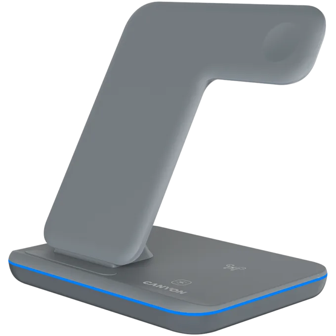CANYON wireless charger WS-303 15W 3in1 Gray — image 2