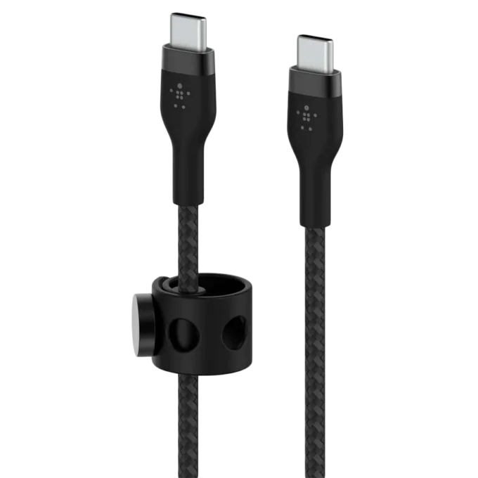 BELKIN  USB-C to USB-C 2.0 Braided silicone, 3M, Black — image 2