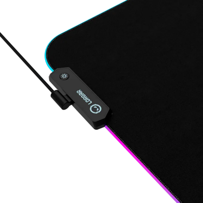 Lorgar Steller 913, Gaming mouse pad, High-speed surface, anti-slip rubber base, RGB backlight, USB connection, Lorgar WP Gameware support, size: 360mm x 300mm x 3mm, weight 0.250kg — image 2