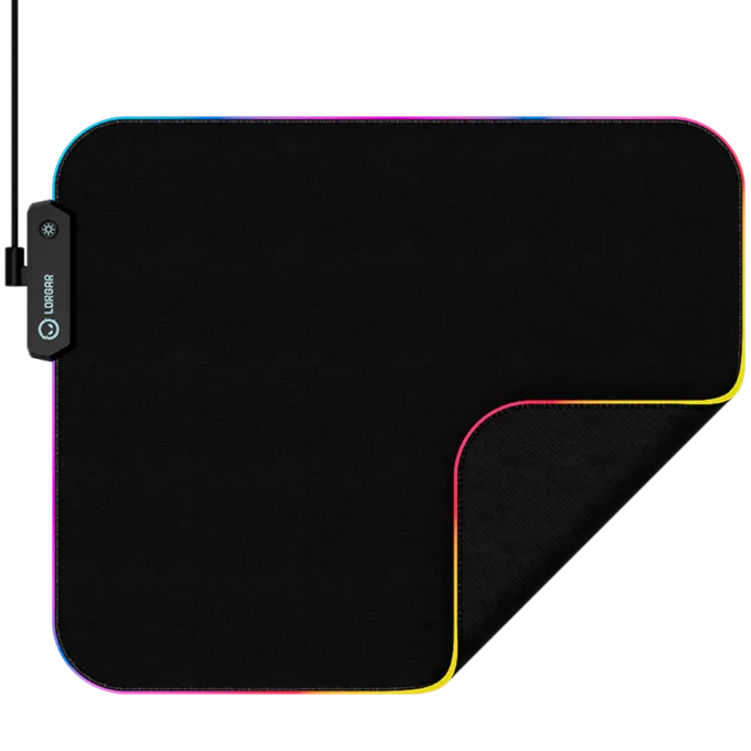 Lorgar Steller 913, Gaming mouse pad, High-speed surface, anti-slip rubber base, RGB backlight, USB connection, Lorgar WP Gameware support, size: 360mm x 300mm x 3mm, weight 0.250kg — image 3