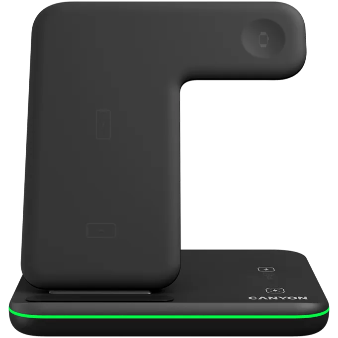 CANYON wireless charger WS-303 15W 3in1 Black — image 2