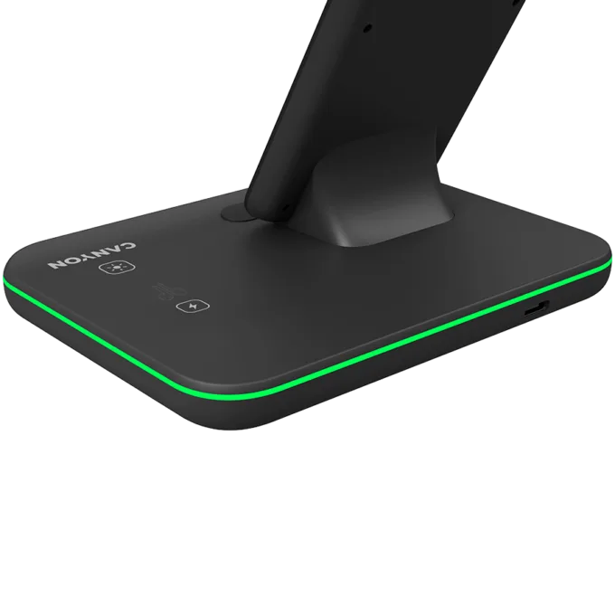 CANYON wireless charger WS-303 15W 3in1 Black — image 5