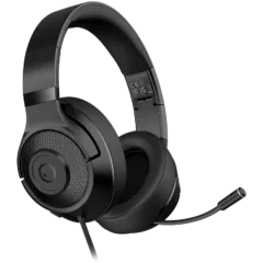 LORGAR Noah 101, Gaming headset with microphone, 3.5mm jack connection, cable length 2m, foldable design, PU leather ear pads, size: 185*195*80mm, 0.245kg, black
