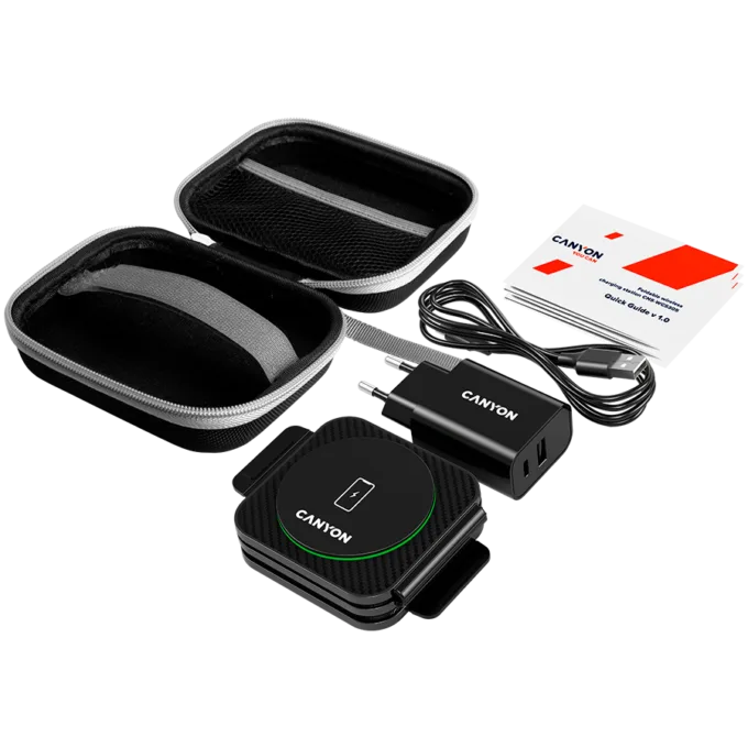 CANYON wireless charger WS-305 15W 3in1 Foldable UK Black — image 8