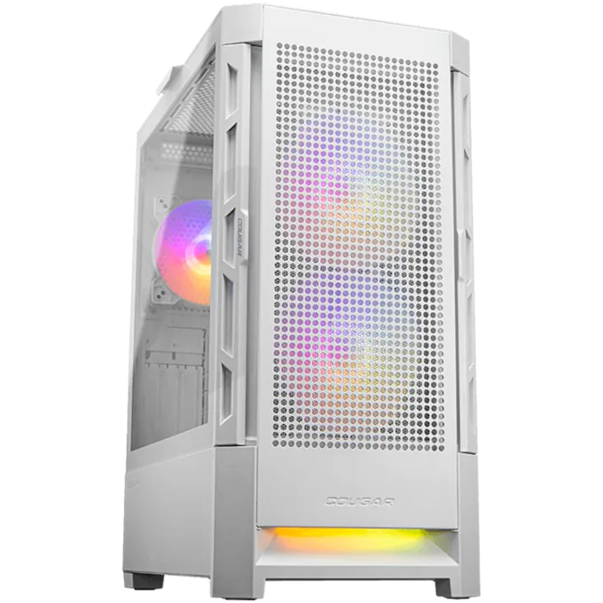 COUGAR DUOFACE RGB PC Case, Mid Tower, White — image 1