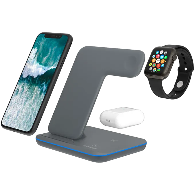 CANYON wireless charger WS-303 15W 3in1 Gray — image 5