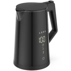 AENO Electric Kettle EK7S Smart: UK version,1850-2200W, 1.7L, Strix, Double-walls, Temperature Control, Keep warm Function, Control via Wi-Fi, LED-display, Non-heating body, Auto Power Off, Dry tank Protection