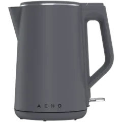 Electric Kettle, UK version, Grey, 220-240V~, 50/60Hz, 1850-2200W, 1.5L, 2 layers SS304, Strix U9901, L231*W160*H251mm, NW 1.05Kg*H241mm, NW 1.04Kg