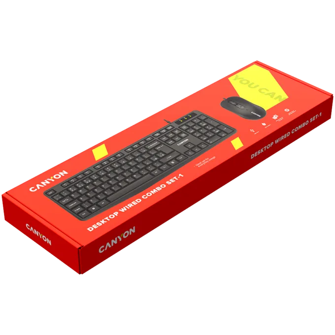 CANYON SET-1 EN Keyboard+Mouse Wired Black — image 3