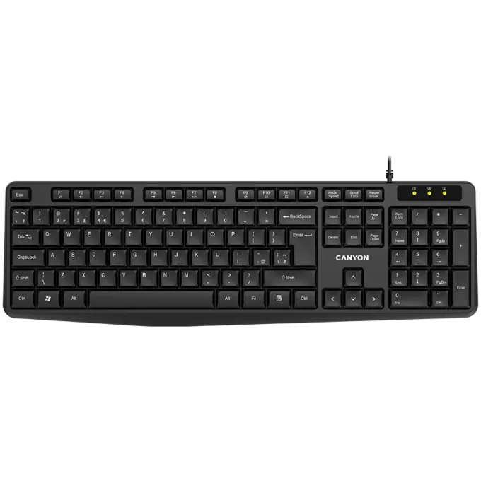 CANYON keyboard KB-1 UK Wired Black — image 1