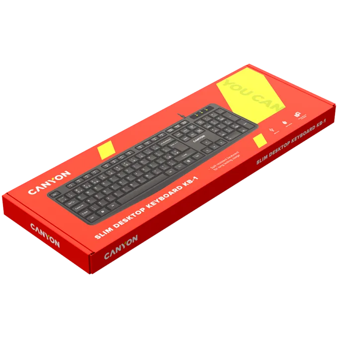 CANYON keyboard KB-1 UK Wired Black — image 3