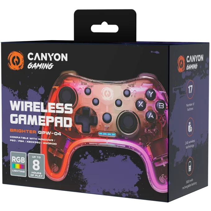 CANYON gamepad Brighter GPW-04 Dongle Wireless Crystal — image 5