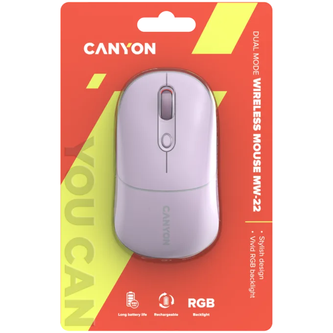CANYON mouse MW-22 2in1 BT/ Wireless Pearl Rose — image 6