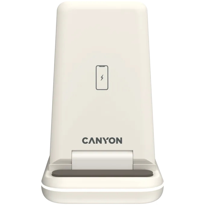 CANYON wireless charger WS-304 15W 3in1 Cosmic Latte — image 3