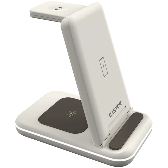 CANYON wireless charger WS-304 15W 3in1 Cosmic Latte — image 4