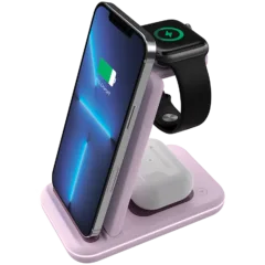 CANYON wireless charger WS-304 15W 3in1 Iced Pink