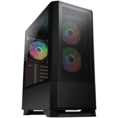 COUGAR MX430 Mesh RGB PC Case, Mid Tower, Black